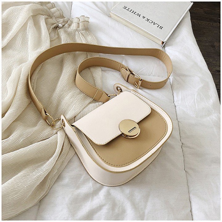 Túi đeo chéo khóa cài tròn kiểu mới cá tính sành điệu TCL50