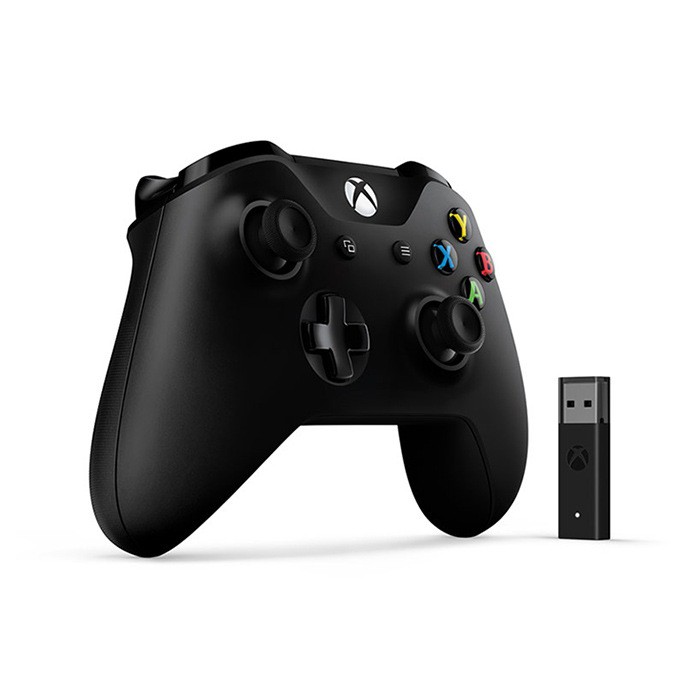 Tay cầm chơi game Xbox One S + Wireless Adapter cho Windows Hàng chính hãng