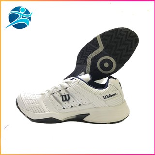 Giày tennis wilson dành cho nam mẫu mới đủ size, êm chân nhẹ nhàng, có nhiều lỗ thoáng khí, màu trắng đen