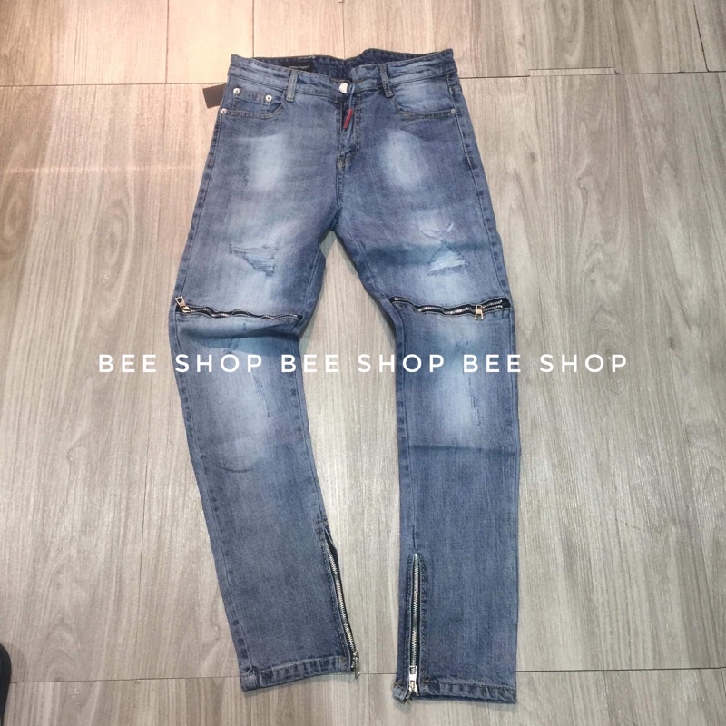 Quần bò nam Dsq khoá gối - Quần jean nam - Quần bò ống côn - Bee Shop | WebRaoVat - webraovat.net.vn