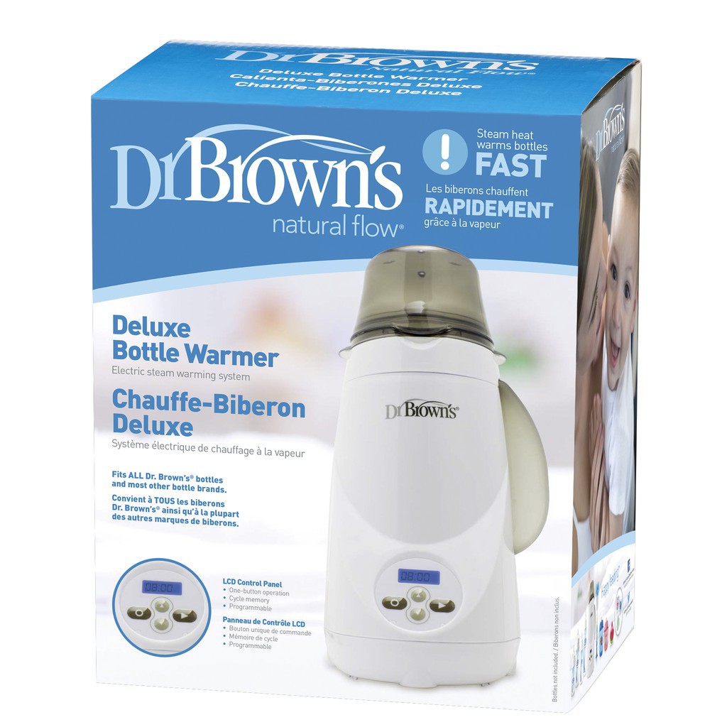 [HÀNG CHÍNH HÃNG]Máy hâm sữa điện tử Dr.Brown's Deluxe . Máy hâm sữa bằng hơi nước Dr.Brown’s Deluxe cao cấp