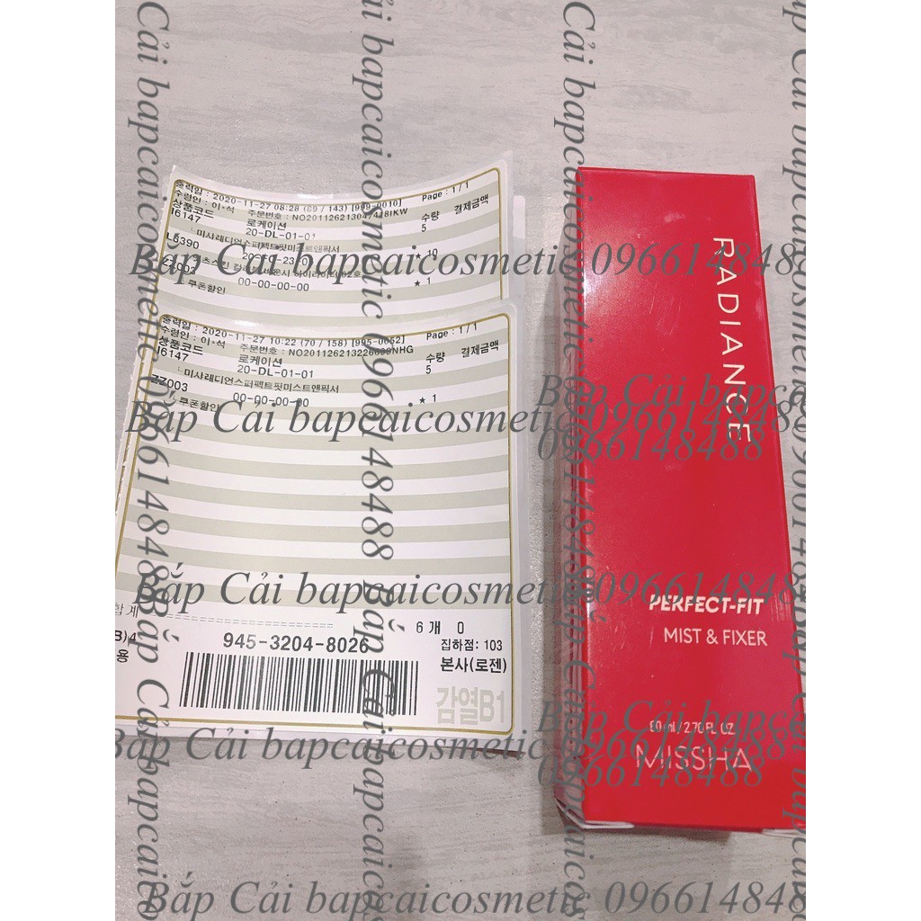 MBC Xịt khoáng giữ lớp trang điểm Radiance Perfect Fit Mist And Fixer | BigBuy360 - bigbuy360.vn