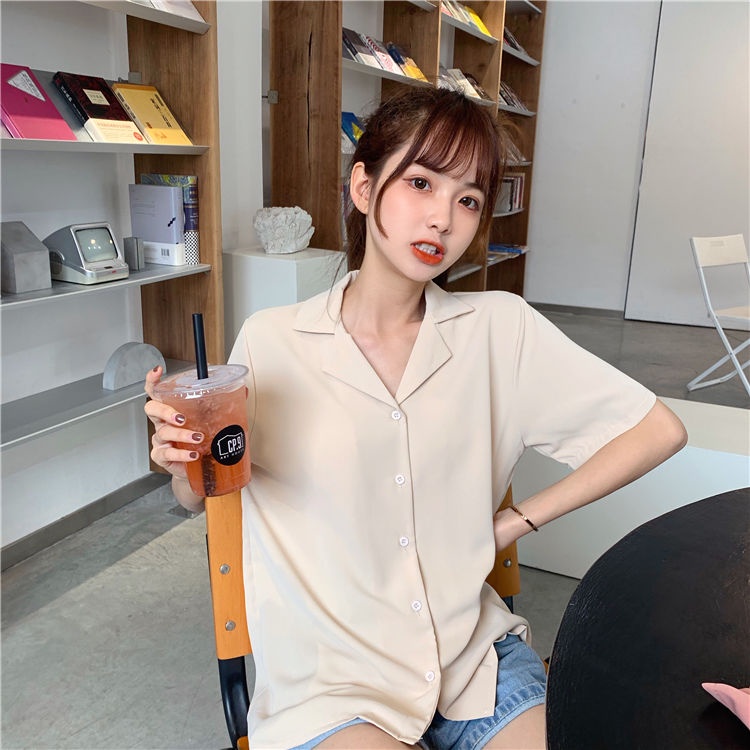 Áo Thun Tay Ngắn Mỏng Màu Trơn Cổ Điển Thời Trang Mùa Hè Cho Nữ