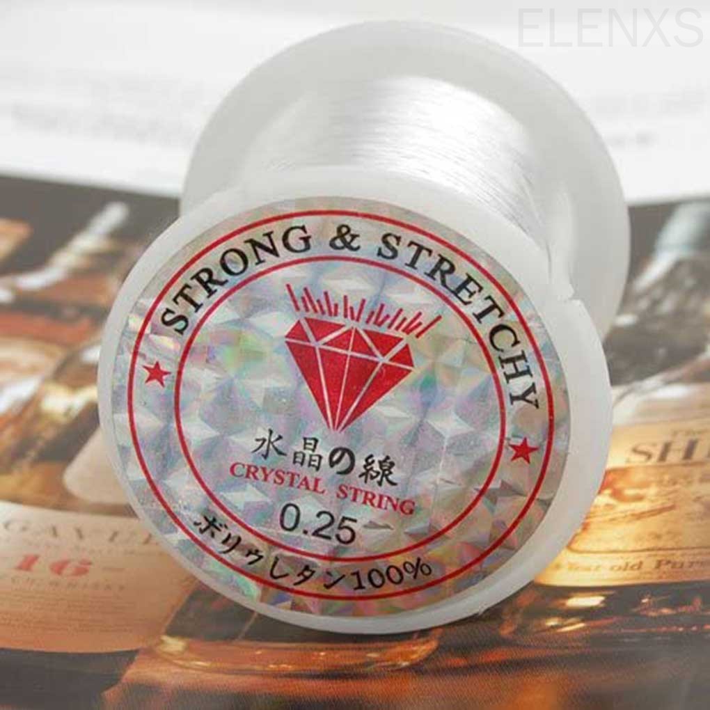 Cuộn dây cước trong suốt đường kính 0.25mm chuyên dùng làm vòng đeo tay