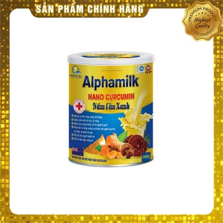 ✅(Hàng Chính Hãng)_Sữa Alphamilk Nano Curcumin Nấm Lim Xanh_900gr