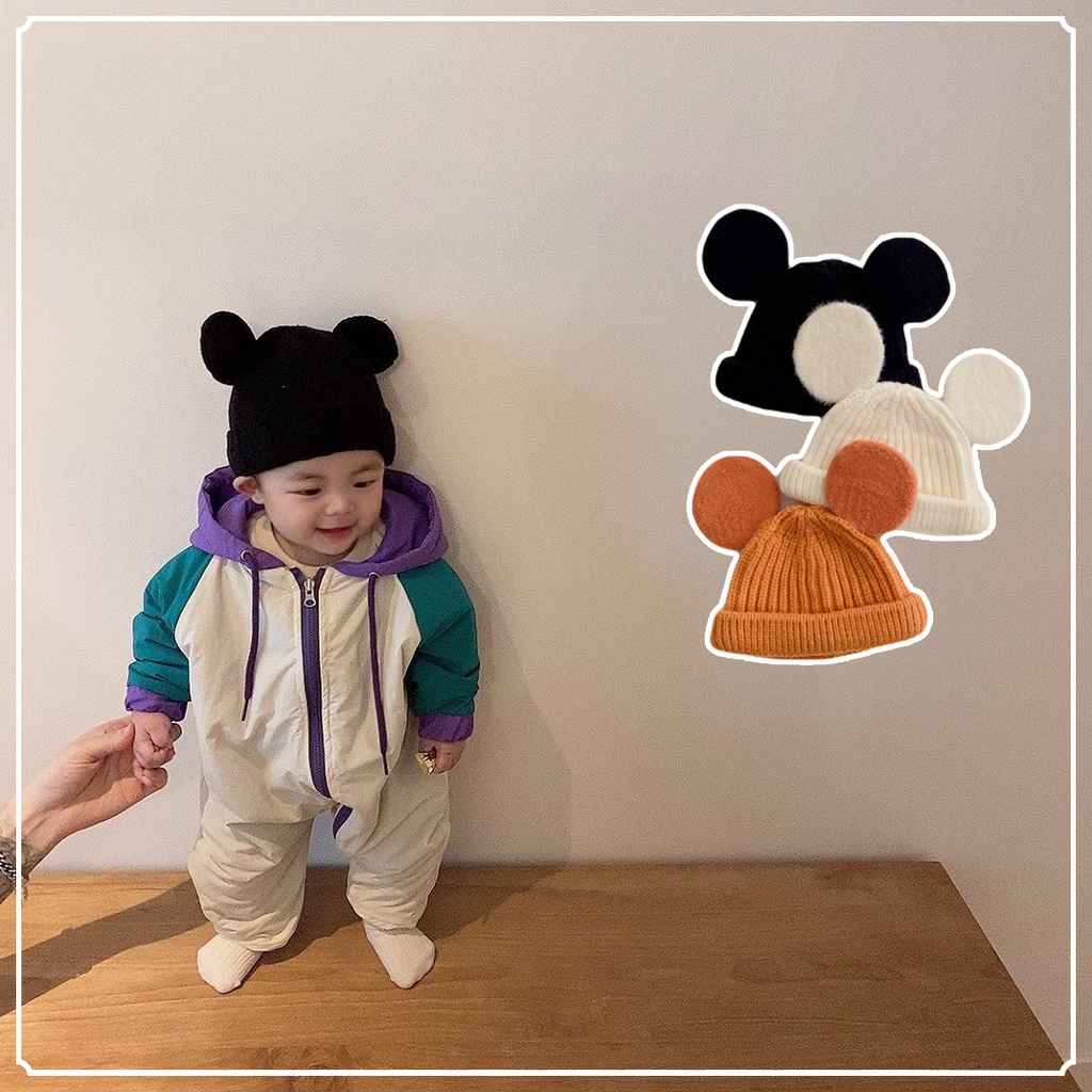 Mũ Len Tai Thỏ Dễ Thương Cho Bé