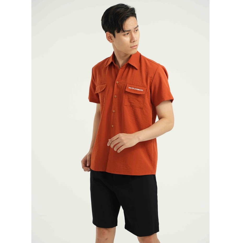 Áo sơ mi đũi tay ngắn cổ bẻ chất liệu cao cấp thoáng mát AUTOMAN A05