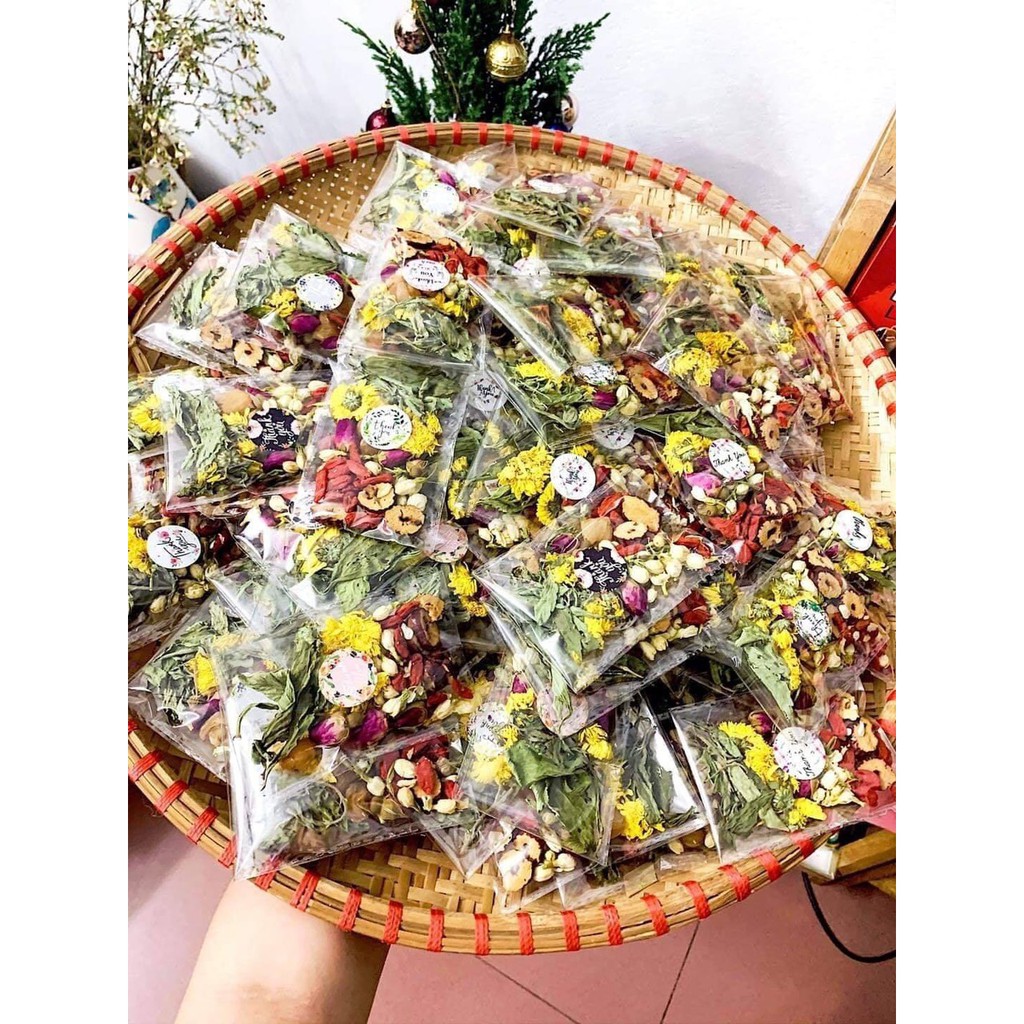 trà dưỡng nhan da đẹp dáng xinh gồm 7 vị