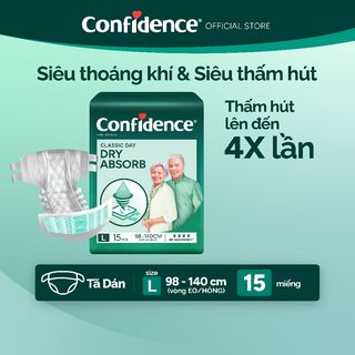  Tã dán Người Lớn Confidence Classic Day L 15