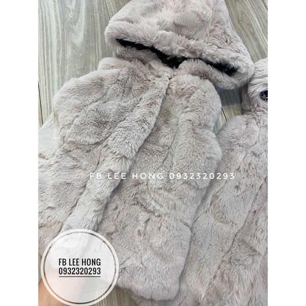 Áo gile lông cho bé gái,hàng xuất Châu âu