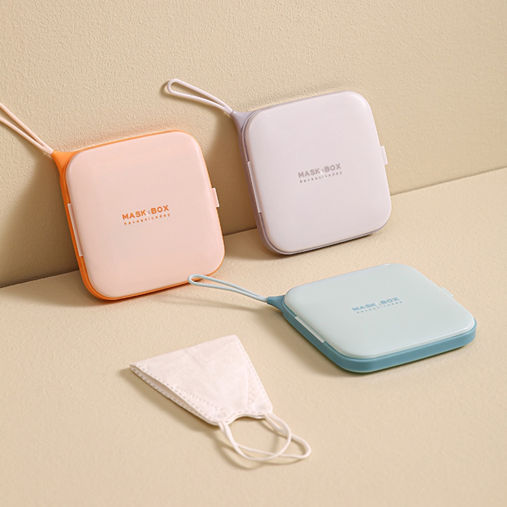 Hộp Đựng Khẩu Trang mini Màu Sắc Ngọt Ngào Thời Trang Chống Bụi Bẩn Cho Nữ