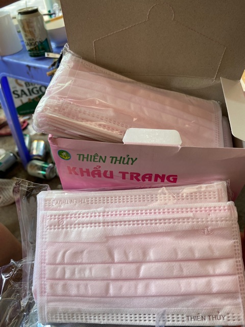 Nguyên thùng 50 hộp khẩu trang Thiên Thuỷ 4 lớp- CAO CẤP