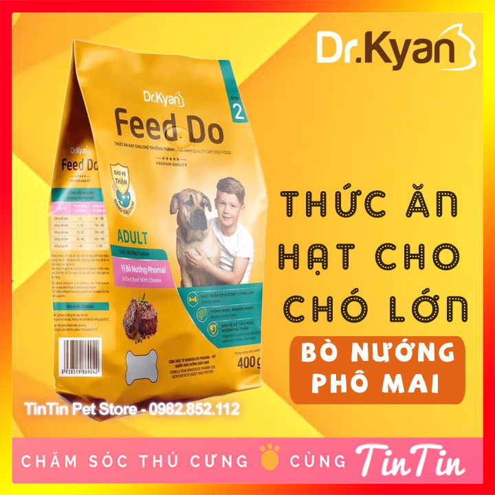 Thức Ăn Hạt Khô Cho Chó Lớn Feed Do Adult– Vị Bò Nướng Phô Mai #Tintin Pet Store