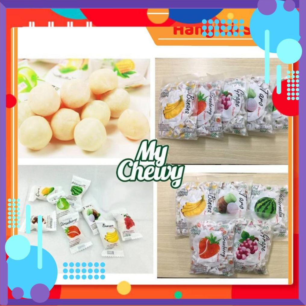 Hàng Chuẩn Thái -  Kẹo Sữa My Chewy Milk Candy Sầu Riêng Thái Lan 100 Viên [Có Sẵn]