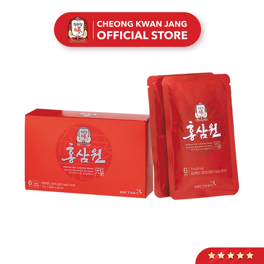Nước Tăng Lực Hồng Sâm Won KGC Cheong Kwan Jang (70ml x 5 gói)