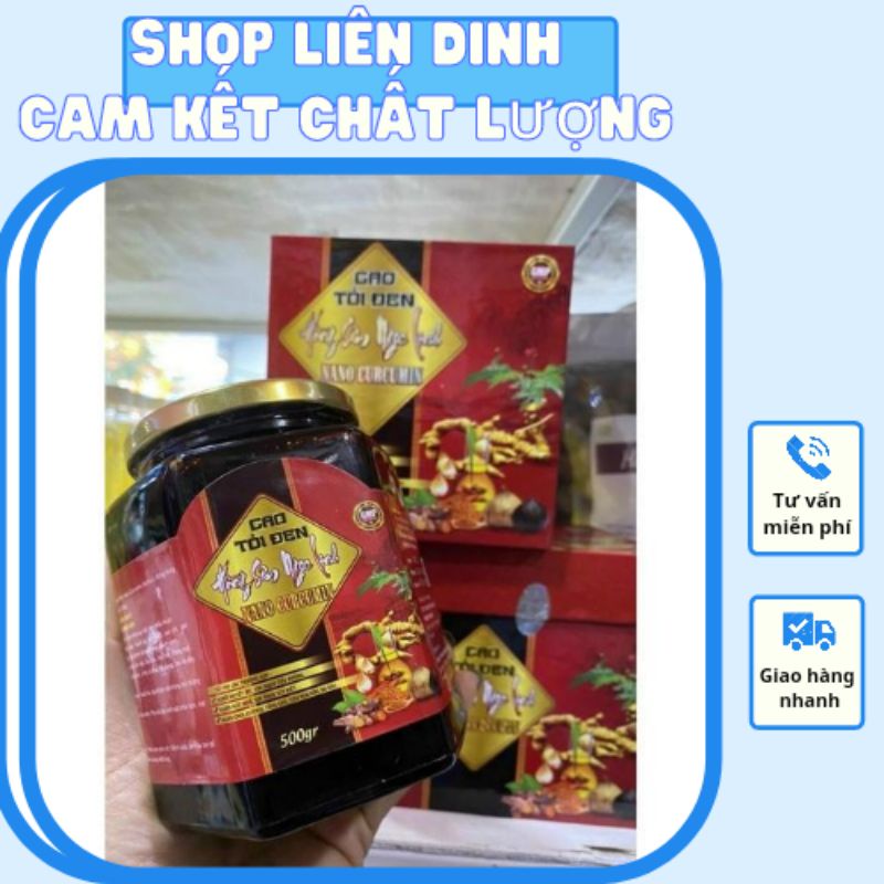 CAO TỎI ĐEN HỒNG SÂM NGỌC LINH NANO CURCUMIN 500g - Tăng khả năng miễn dich, bồi bổ phục hồi sức khỏe