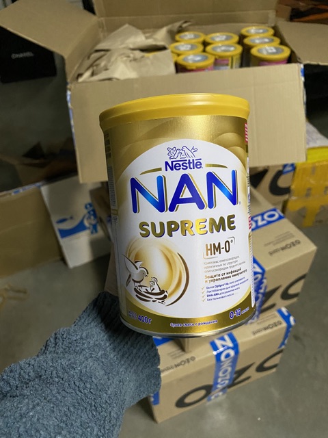 sữa NAN SUPREME HMO hộp 800g hàng nội địa Nga