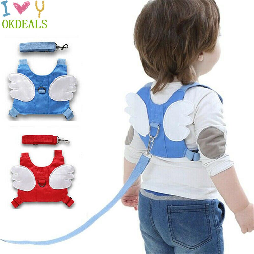 Okdeals Dây Đai Dắt Bé Đi Bộ Chống Thất Lạc Có Thể Điều Chỉnh Thoải Mái Nhiều Màu Thời Trang Cho Trẻ Em