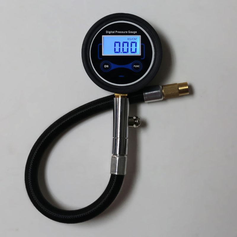 Máy Bơm Hơi Lốp Xe Kỹ Thuật Số Có Đồng Hồ Đo Áp Suất Và Đèn LED Sau Cho Xe Hơi / Xe Máy