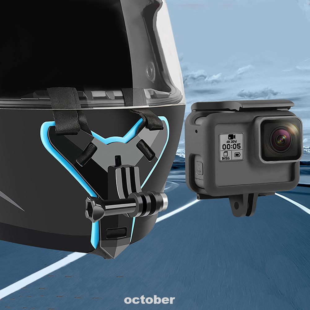 Chin Mount Bracket Anti Slip Full Face Camera Accessories Motorcycle Helmet For GoPro Hero 7 5
