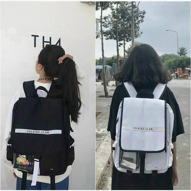 [Mã DOTHIEN30 giảm 30K đơn 50K]⚡️ hàng hottttt ⚡️ Balo Nữ Nam phản quang SS3 Kèm Ảnh Thật chất vải kaki bố vừa máy tính