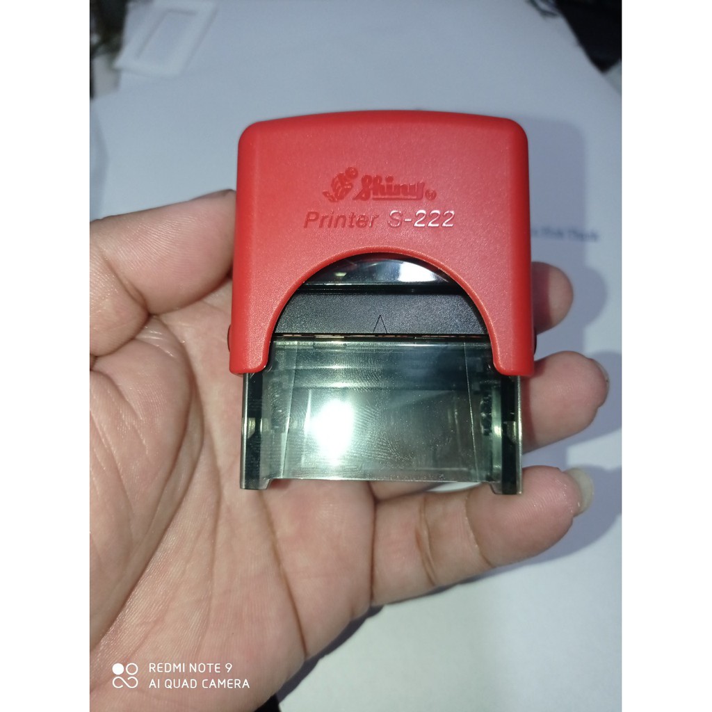 Khắc dấu tên - con dấu nhập khẩu siêu xịn Shiny S-222 (khắc dấu theo yêu cầu)