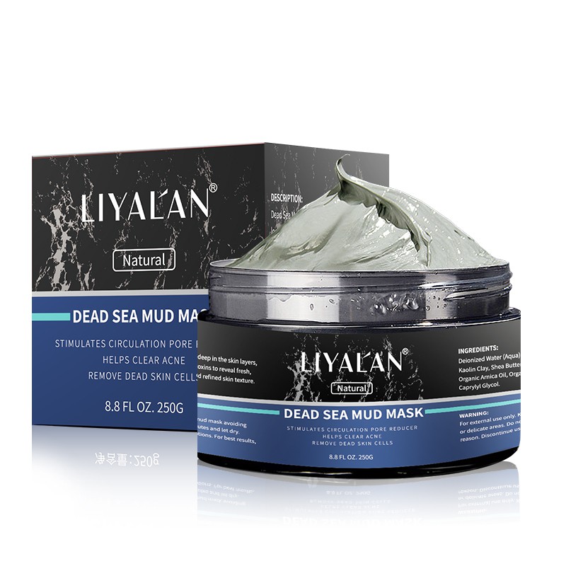 Mặt Nạ Bùn Biển Chết LIYAL'AN Hữu Cơ Làm Sạch Sâu Kiềm Dầu Cho Mặt 250g