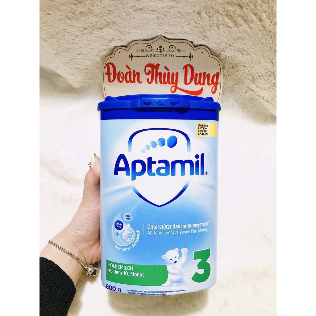 Sữa APTAMIL xanh cao 900g- Mẫu mới Nội Địa Đức t1/2023