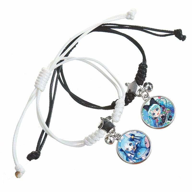 Vòng tay đôi IN HÌNH HATSUNE MIKU anime chibi lắc tay xinh xắn dễ thương
