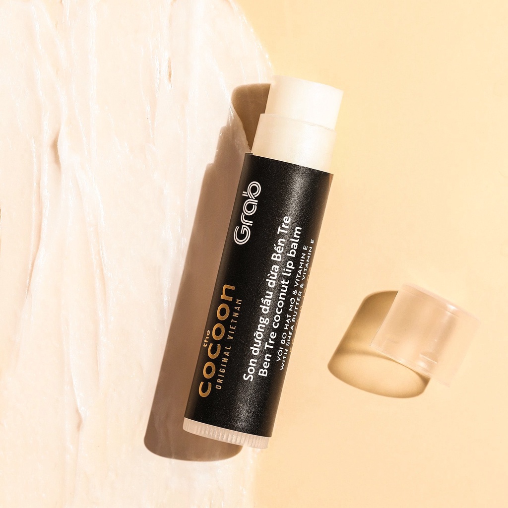 Son dưỡng môi dầu dừa Bến Tre Cocoon Coconut Lip Balm 5g
