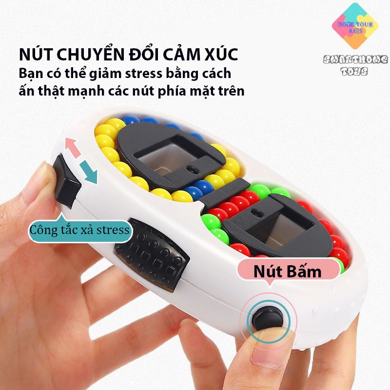 Rubik Biến Thể - Rubik Bi Phiên Bản Nâng Cấp Kết Hợp Các Nút Bấm Giảm Stress 2 trong 1- Smarthome Toys