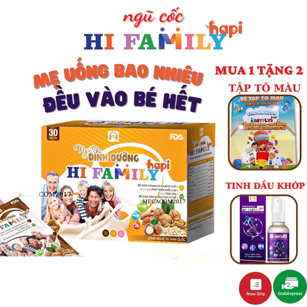 Ngũ Cốc Dinh Dưỡng Hi Family Hapi - Cung Cấp Dinh Dưỡng Cho Cả Gia Đình