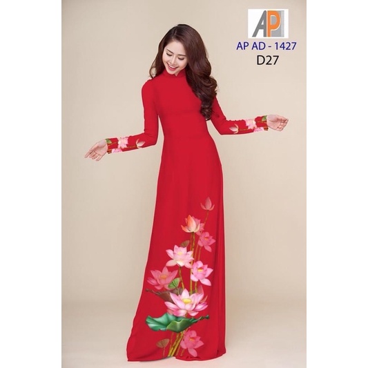 Vải may áo dài hoa sen in 3D.Có clip vải thật