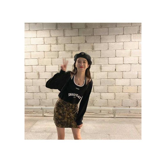 Bộ Áo Sweater Dài Tay In Chữ + Quần Ngắn Thời Trang Cho Nữ | BigBuy360 - bigbuy360.vn