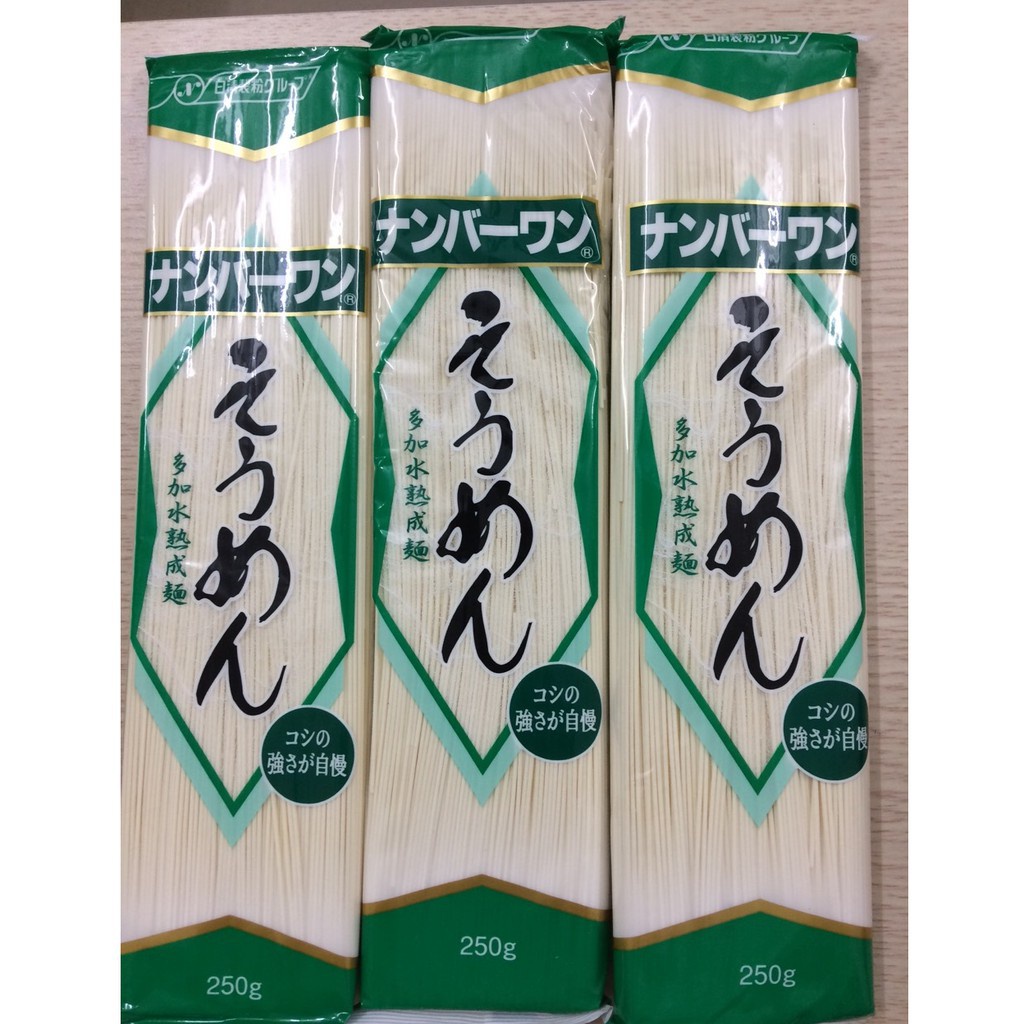 [Nhật Bản] Mì Udon- Somen tách muối Nisshin 200g cho bé ăn dặm