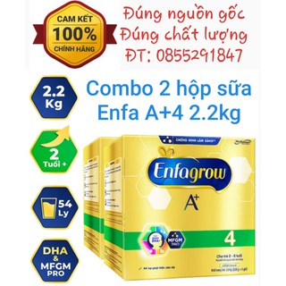 Bộ 2 hộp sữa bột enfag 4 hộp giấy 2,2kg date 07.2021