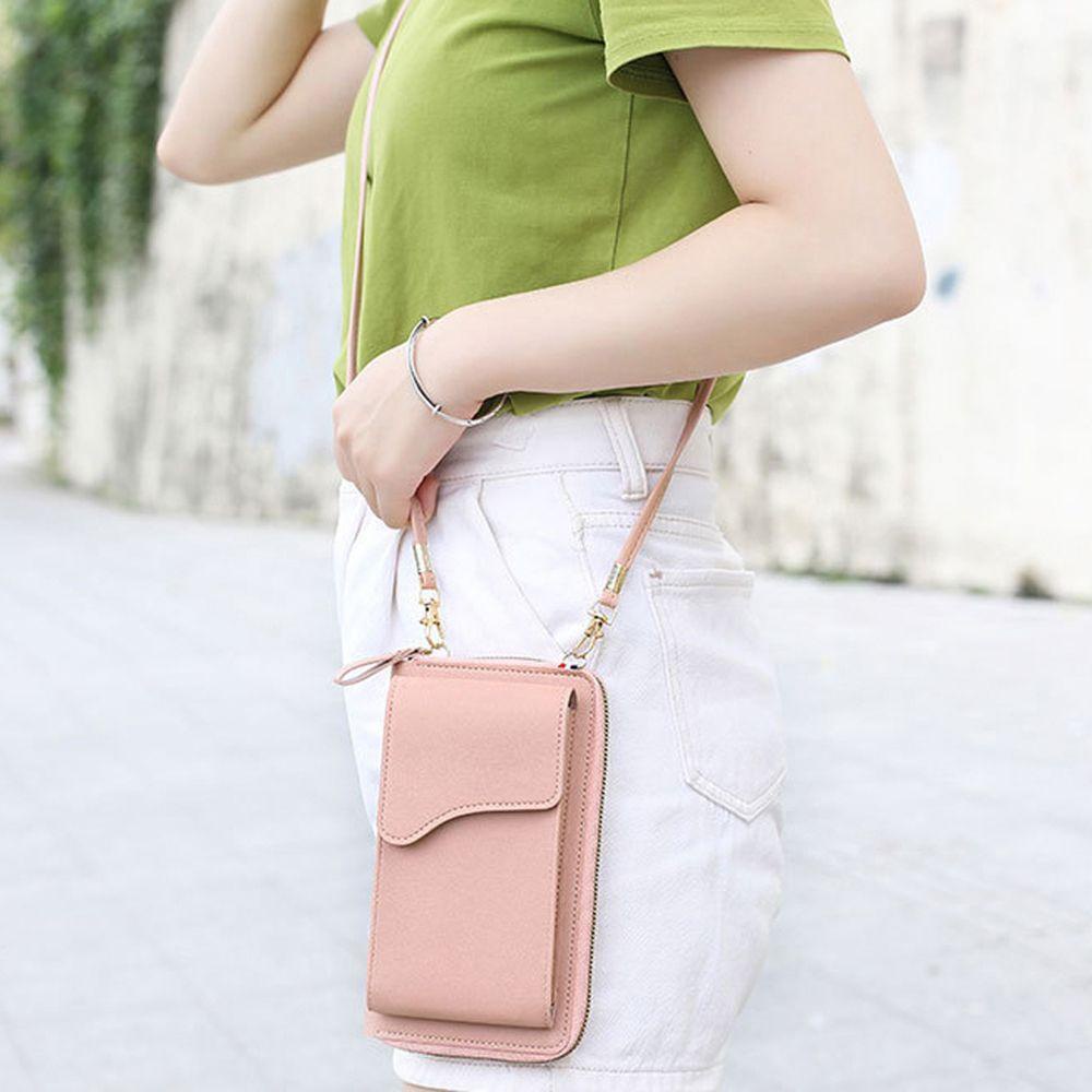 Túi Đựng Điện Thoại Bằng Da PU Sức Chứa Lớn Tiện Dụng Khi Đi Bộ / Đi Bộ / Cắm Trại