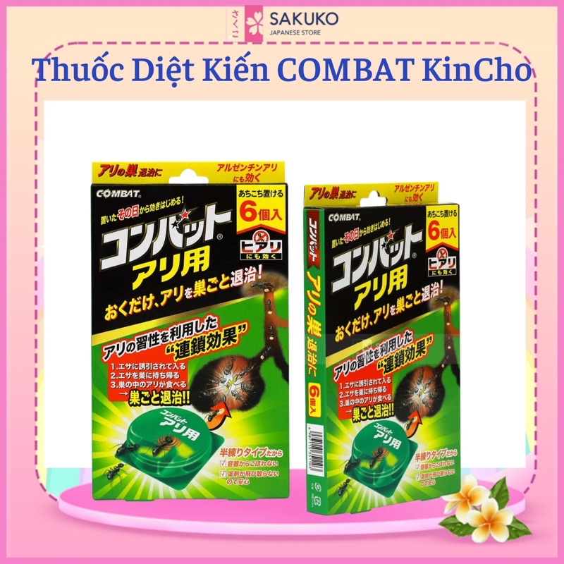 Thuốc Diệt Kiến Nhật Bản Combat Kincho 6 miếng-SAKUKO
