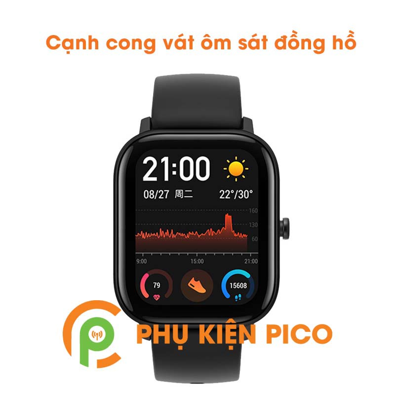 Dán màn hình Amazfit GTS trong suốt full màn hình đồng hồ - Dán dẻo đồng hồ Xiaomi Amazfit GTS full màn hình