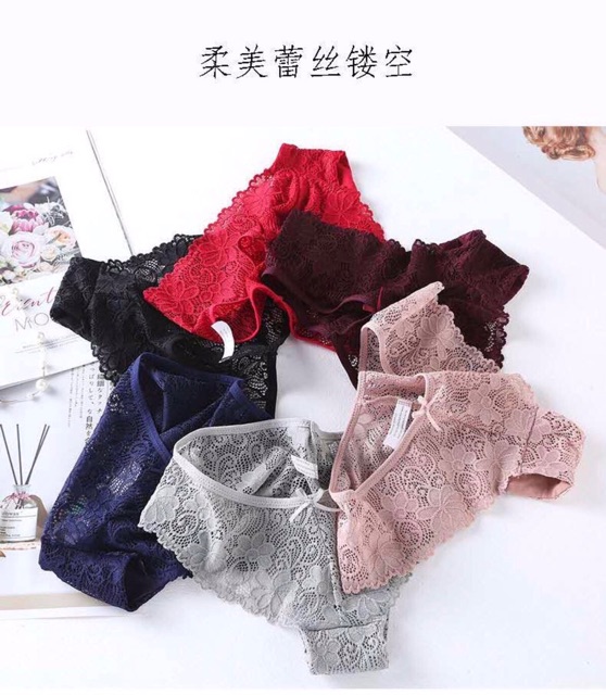 QUẦN LÓT REN HOA CAO CẤP 215