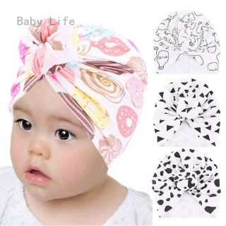 Mũ cotton Trùm Đầu Họa Tiết Bánh donut Dễ Thương Cho Bé Gái
