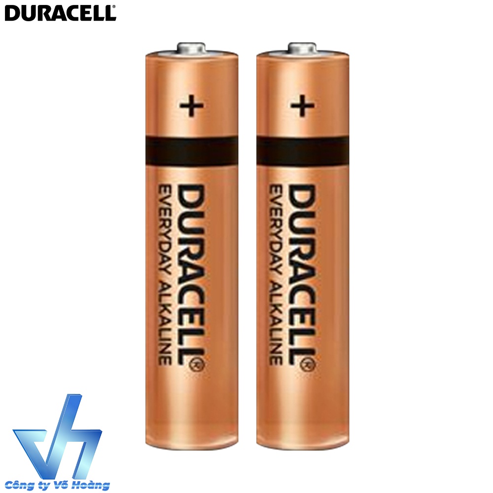 Vỉ 2 viên pin đũa AAA Duracell Alkaline chính hãng công suất cao