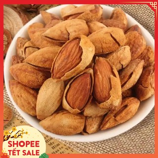 [HÀNG CHỌN LOẠI 1] 500Gr hạt hạnh nhân rang bơ vỏ lụa siêu mỏng, hạt to đều, nứt vỏ tự nhiên rất dễ sử dụng, bao ngon