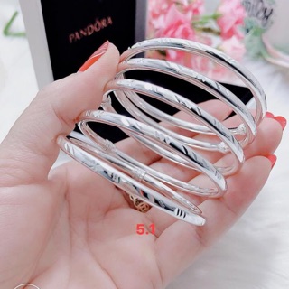 VÒNG TAY BẠC THÂN TRÒN CHO BẠN NỮ- TRANG SỨC BẠC