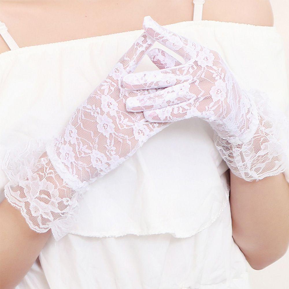 Găng Tay Chống Nắng Bằng Ren Thoáng Khí Gợi Cảm Cho Cô Dâu
