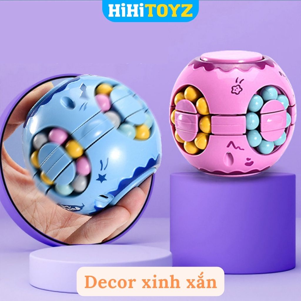 Rubik Hạt Đậu Biến Thể hình Quả Trứng cho bé, Rubik Puzzle đơn giản rèn luyện Trí Tuệ - HiHiTOYZ
