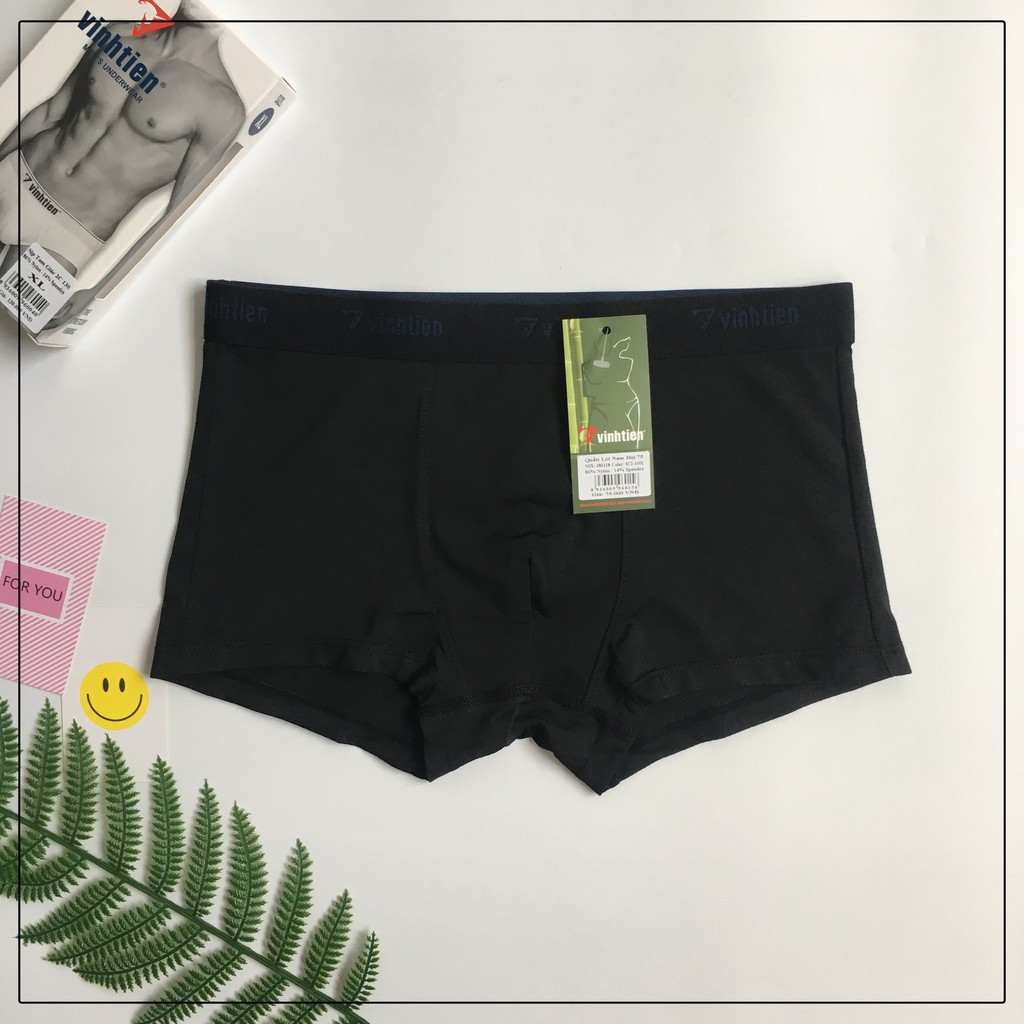 Quần lót đùi nam Nylon thông hơi Vĩnh Tiến 85 - Hộp 2 chiếc