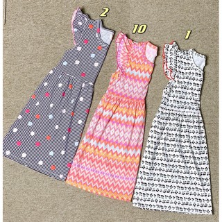 váy cotton bé gái dáng xoè