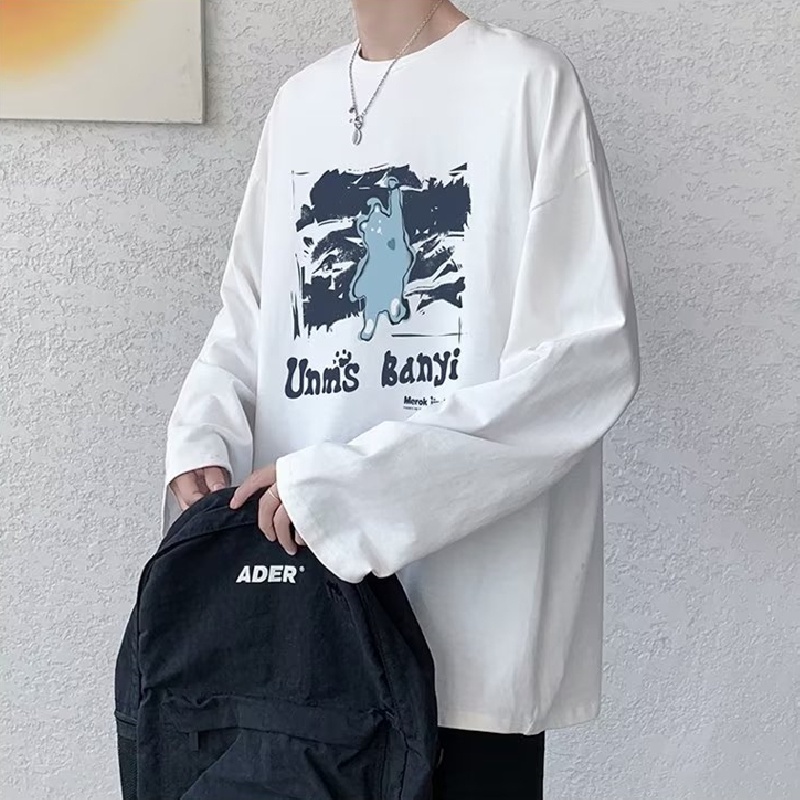 Áo Thun Dáng Rộng In Họa Tiết Hoạt Hình Phong Cách Hip Hop Nhật Bản Thời Trang Cho Nam Và Nữ size M-5XL