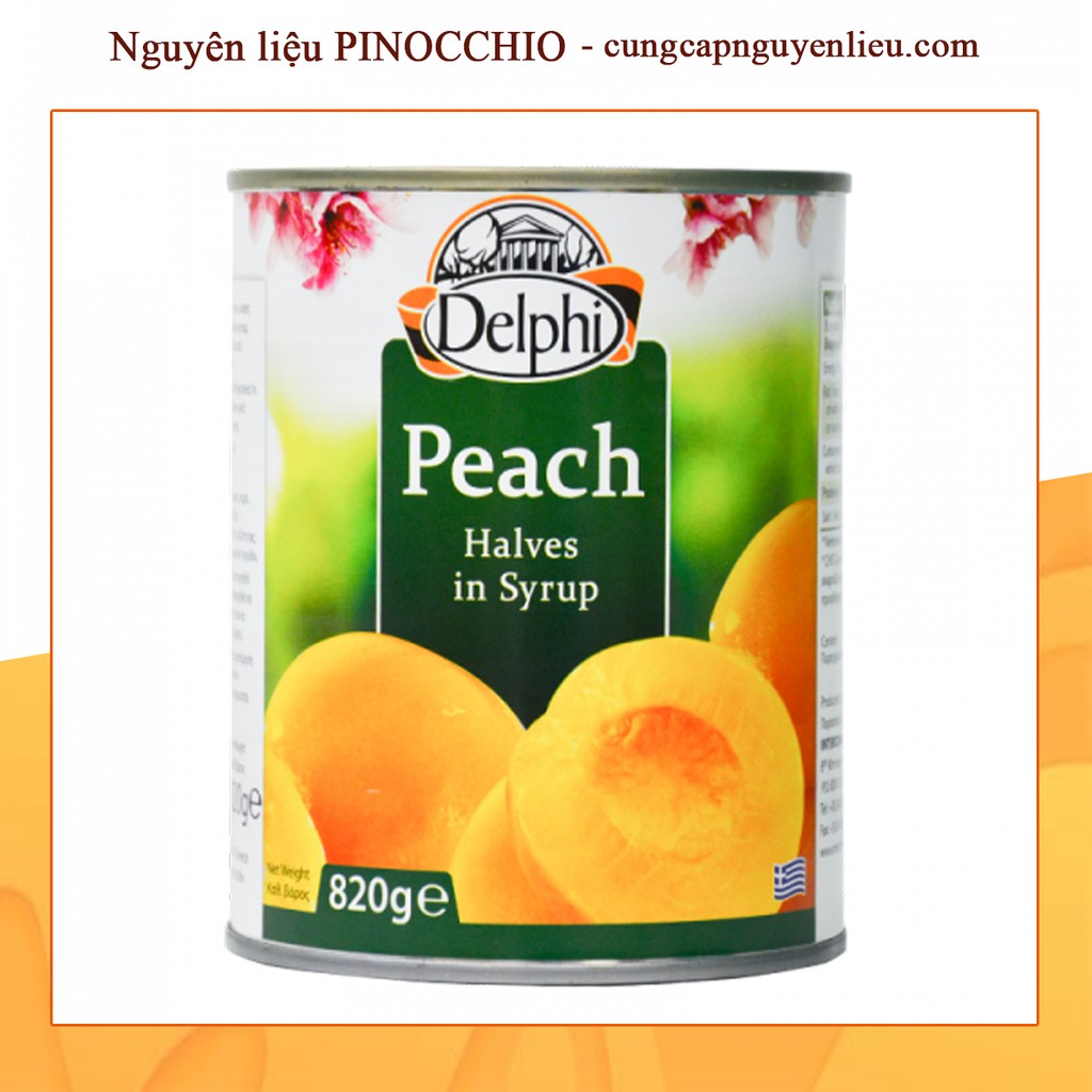 Đào Ngâm Nước Đường Delphi 820gr